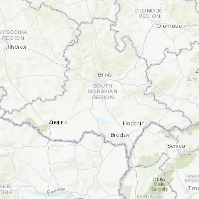 Map showing location of Židlochovice (49.039520, 16.618810)