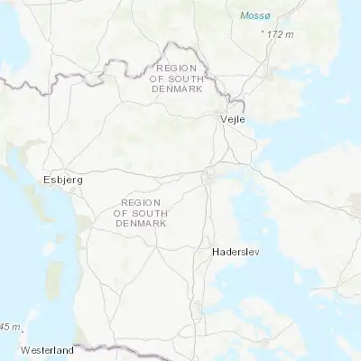 Map showing location of Lunderskov (55.483750, 9.299170)