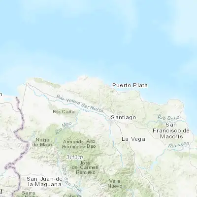 Map showing location of Altamira (19.677300, -70.844280)