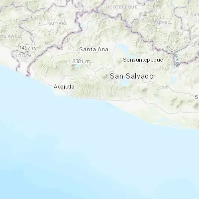 Map showing location of La Libertad (13.488330, -89.322220)