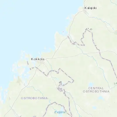 Map showing location of Kälviä (63.860670, 23.452890)