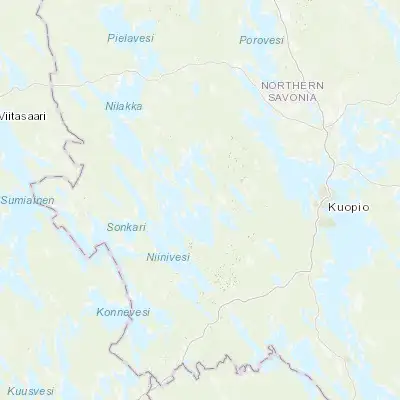 Map showing location of Karttula (62.896300, 26.970450)