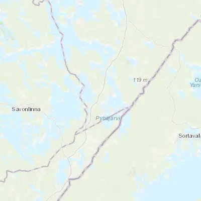 Map showing location of Kesälahti (61.897520, 29.834940)