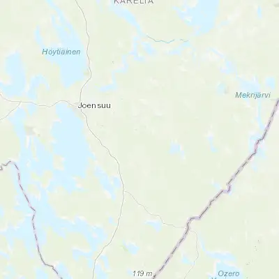 Map showing location of Kiihtelysvaara (62.495250, 30.250810)