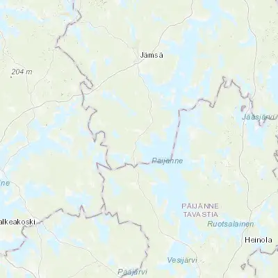 Map showing location of Kuhmoinen (61.566670, 25.183330)