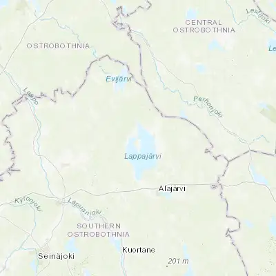 Map showing location of Lappajärvi (63.200000, 23.633330)