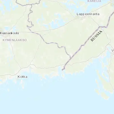 Map showing location of Miehikkälä (60.666670, 27.700000)