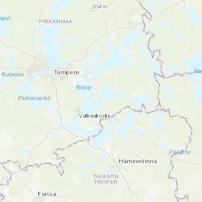 Map showing location of Pälkäne (61.334240, 24.271970)