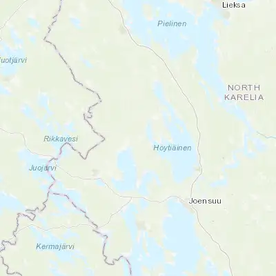 Map showing location of Polvijärvi (62.850000, 29.366670)