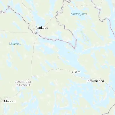 Map showing location of Rantasalmi (62.066670, 28.300000)