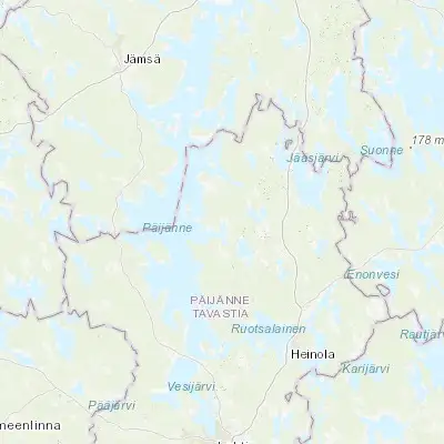 Map showing location of Sysmä (61.500000, 25.683330)