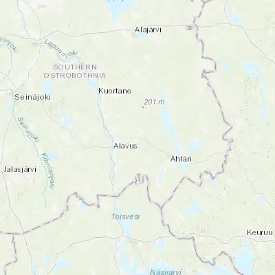 Map showing location of Töysä (62.628030, 23.818280)