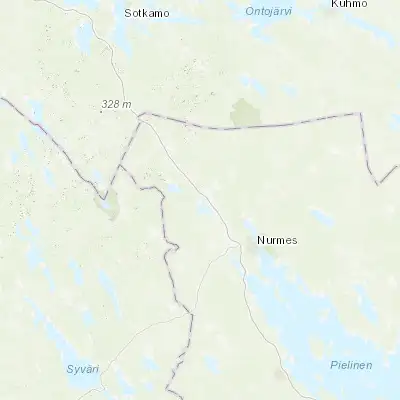 Map showing location of Valtimo (63.666670, 28.800000)