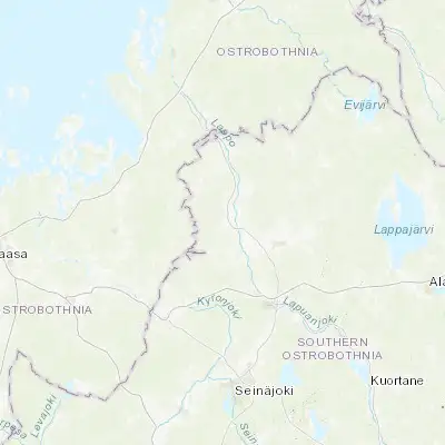 Map showing location of Ylihärmä (63.150000, 22.783330)