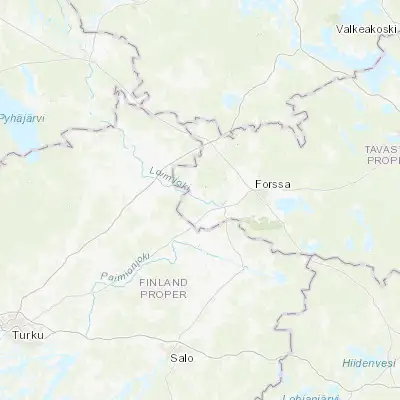 Map showing location of Ypäjä (60.800000, 23.283330)