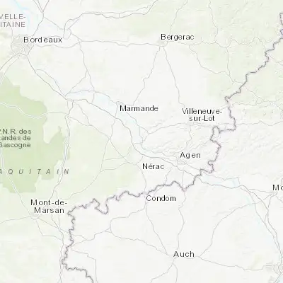 Map showing location of Aiguillon (44.299190, 0.339430)