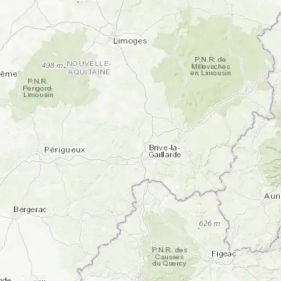 Map showing location of Allassac (45.258400, 1.475500)