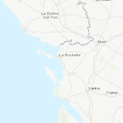 Map showing location of Angoulins (46.105260, -1.107130)