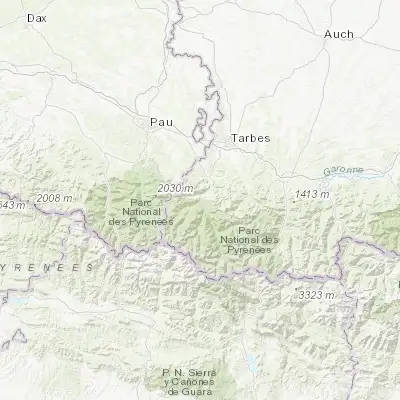 Map showing location of Argelès-Gazost (43.002710, -0.099140)