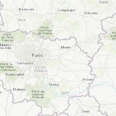 Map showing location of Bailly-Romainvilliers (48.847290, 2.823520)