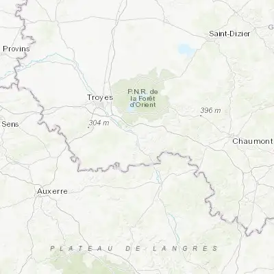 Map showing location of Bar-sur-Seine (48.112950, 4.376560)