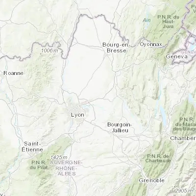 Map showing location of Béligneux (45.867750, 5.127470)