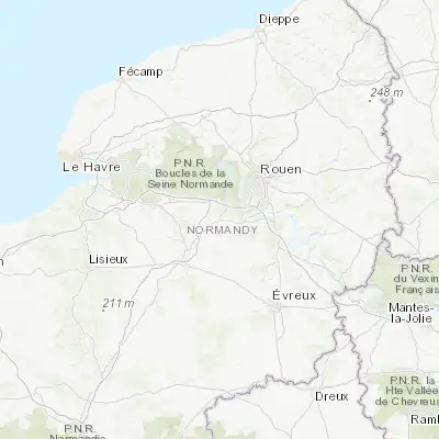 Map showing location of Bourgtheroulde-Infreville (49.300000, 0.883330)