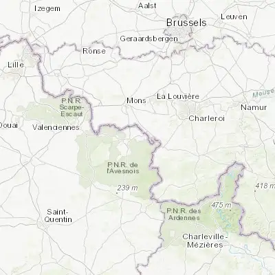 Map showing location of Boussois (50.289070, 4.041170)