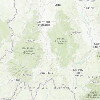 Map showing location of Brassac-les-Mines (45.414070, 3.329000)