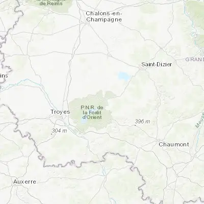 Map showing location of Brienne-le-Château (48.393190, 4.526370)