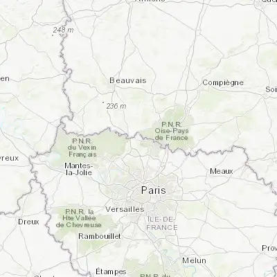 Map showing location of Bruyères-sur-Oise (49.157560, 2.325770)