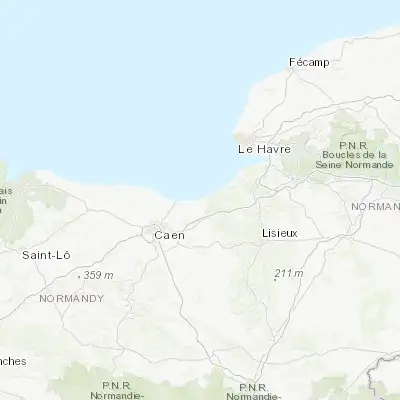 Map showing location of Cabourg (49.291100, -0.113300)