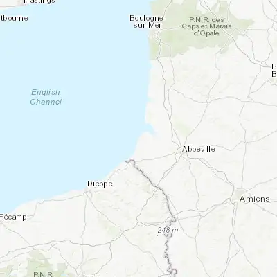 Map showing location of Cayeux-sur-Mer (50.182000, 1.494000)