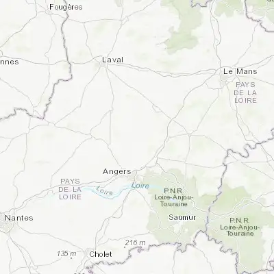 Map showing location of Châteauneuf-sur-Sarthe (47.680870, -0.488480)