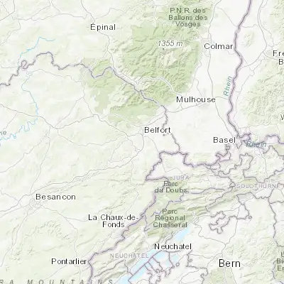 Map showing location of Châtenois-les-Forges (47.558750, 6.848710)