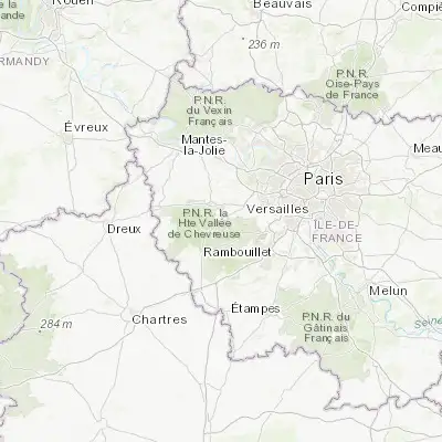 Map showing location of Coignières (48.750100, 1.920820)