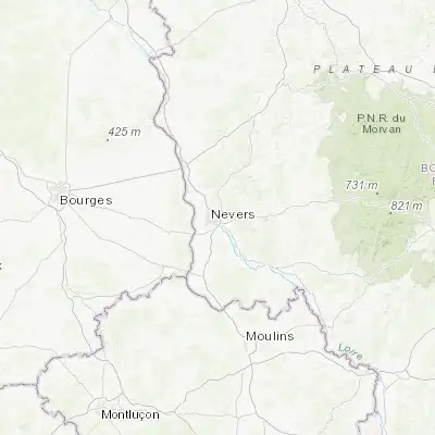 Map showing location of Coulanges-lès-Nevers (47.005090, 3.187560)