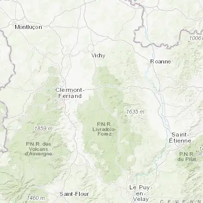 Map showing location of Courpière (45.756890, 3.542160)