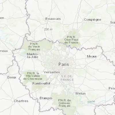 Map showing location of Enghien-les-Bains (48.966670, 2.316670)