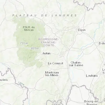 Map showing location of Épinac (46.983330, 4.516670)