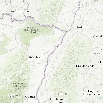 Map showing location of Gambsheim (48.692090, 7.882860)