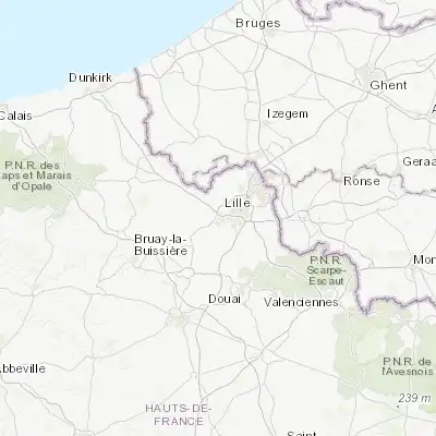 Map showing location of Hallennes-lez-Haubourdin (50.613340, 2.965600)