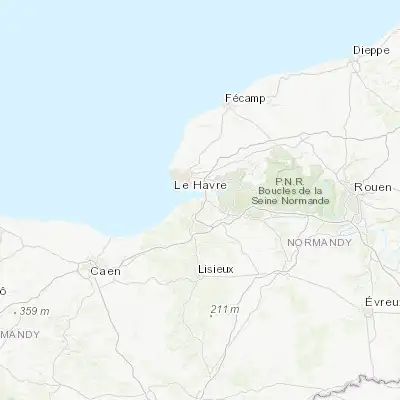 Map showing location of Honfleur (49.419850, 0.232940)