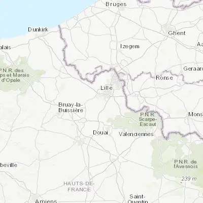 Map showing location of Houplin-Ancoisne (50.562840, 3.002510)