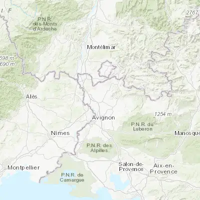 Map showing location of Jonquières (44.116030, 4.899890)