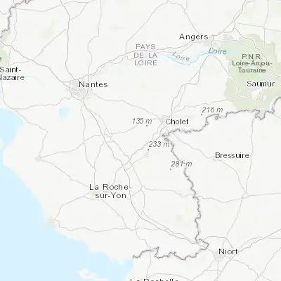 Map showing location of La Gaubretière (46.942750, -1.064820)