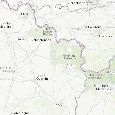 Map showing location of Landrecies (50.124990, 3.691710)