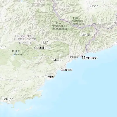 Map showing location of Le Bar-sur-Loup (43.700000, 6.983330)