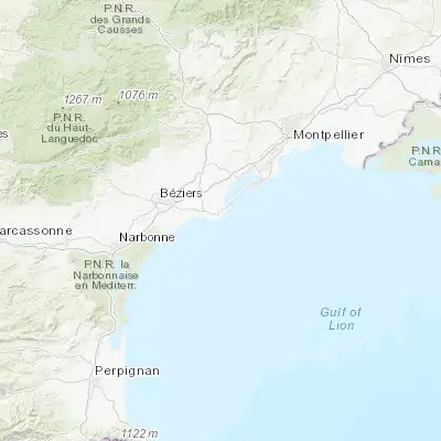 Map showing location of Le Cap d'Agde (43.277960, 3.513570)