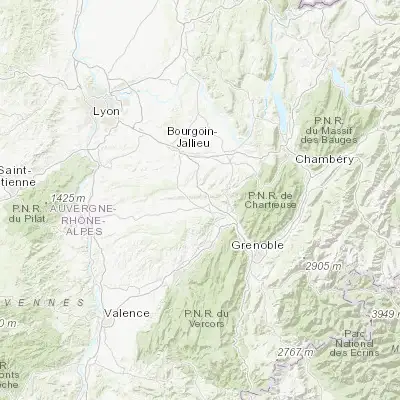 Map showing location of Le Grand-Lemps (45.396460, 5.420100)